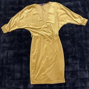 Gold Dynamite Pencil Dress